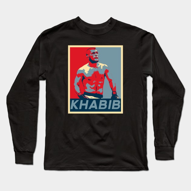 Khabib Nurmagomedov Long Sleeve T-Shirt by Fabzz